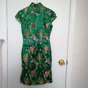 handmade silk Vintage Cheongsam